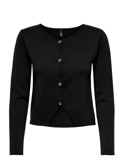 ONLY Onlscarlett Ls Button Cardigan Knt - Black - XS
