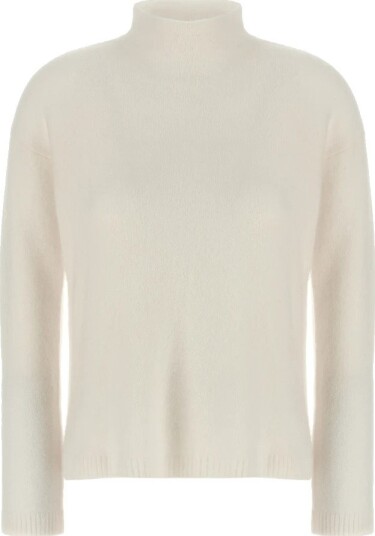 Max Mara Dame Strikkevarer Hvit L, Max Mara Dame Strikkevarer Hvit L,