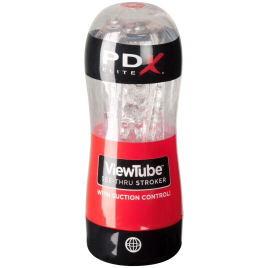 PDX Elite PDX Viewtube See-Thru Stroker Masturbator Hylse    - Klar