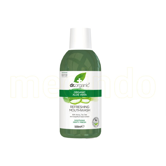 Dr. Organic Munnskyll Aloe Vera 500ml