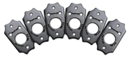 Graph Tech Prt-952-213-B0 Ratio Inviso Match Mounting Plates 6 Pcs. - Svart