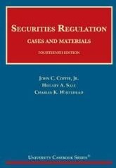 Securities Regulation Av John C. Coffee Jr., Hillary A. Sale, Charles K. Whitehead
