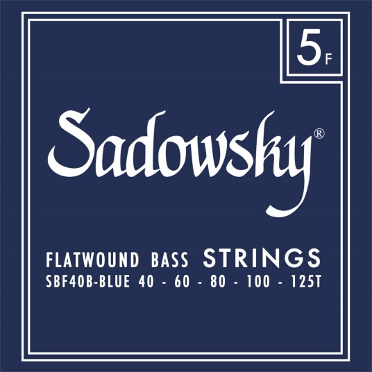 Sadowsky Blå Label Bass String Set (040-125 Flatwound, Taperwound, 5-String