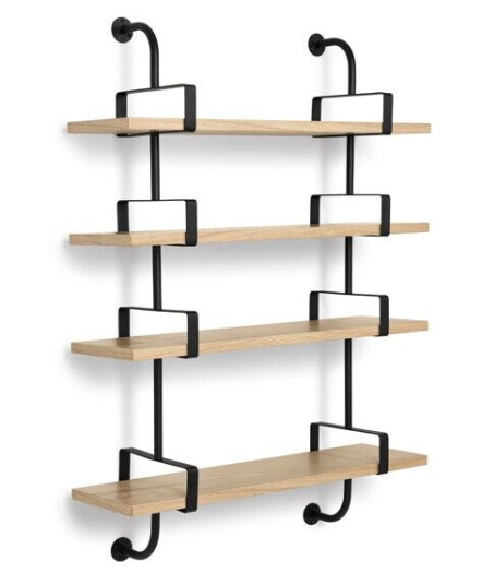 Gubi Demon vegghylle 4 etasjer oak, 95 cm