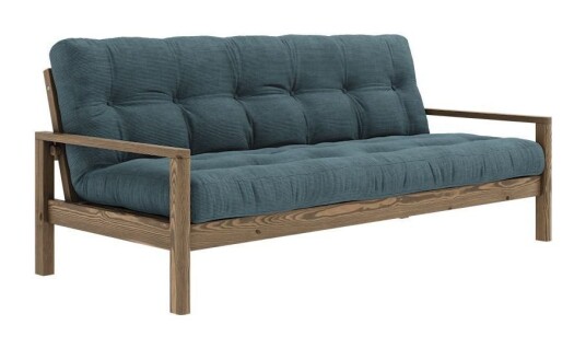 Karup Design Knob Sovesofa, Brun lakkert furu, Pale Blue Unoliving 1733432-14-0 1733432-13-0 Karup Design Knob Sovesofa, Brun lakkert furu, Pale Blue Unoliving 1733432-14-0 1733432-13-0