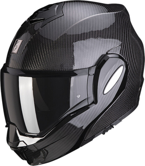 Scorpion Exo-Tech Evo Solid Karbon hjelm XL Svart Scorpion Exo-Tech Evo Solid Karbon hjelm XL Svart