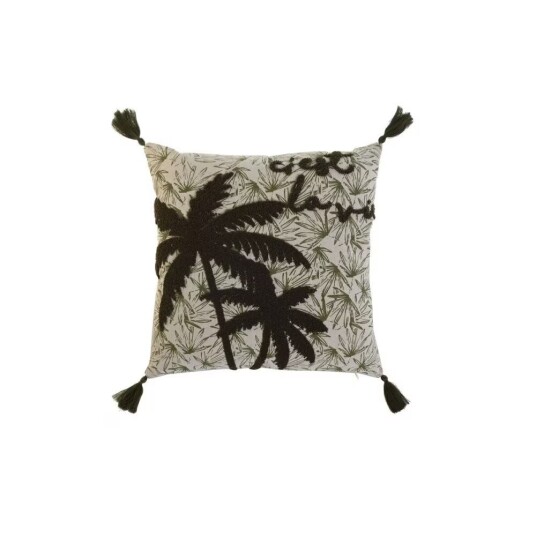 Pute Home ESPRIT Grønn Beige Palmer Boho 45 x 5 x 45 cm