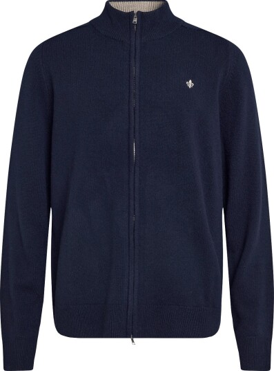 Morris Hertford Zip Cardigan   NAVY   L