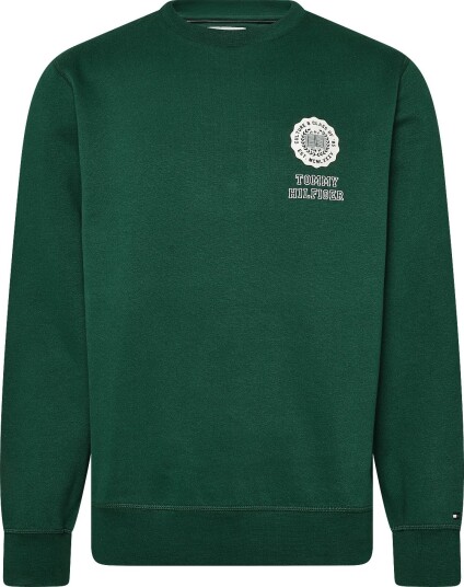 Tommy Hilfiger Varsity Roundel Reg Fleece Crew ORNAMENTAL GREEN S