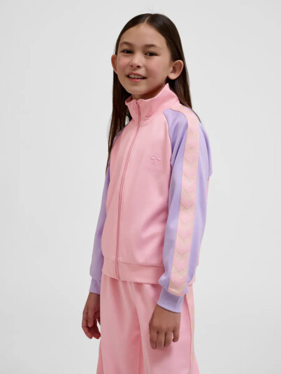 Hummel Daily Zip T-skjorte Candy Pink 152 Hummel Daily Zip T-skjorte Candy Pink 152