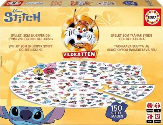 Disney Lilo & Stitch Villkatten Barnespill med Colorful Illustrasjoner