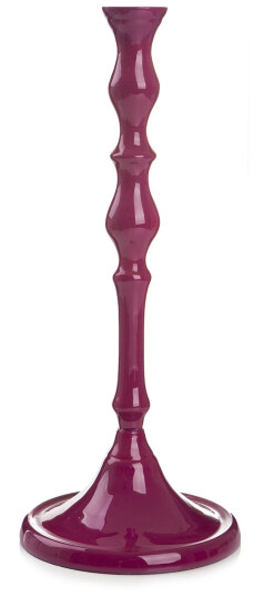 Enjoy Design Lysestake Karo cerise H:34 Ø:13cm Enjoy Design Lysestake Karo cerise H:34 Ø:13cm