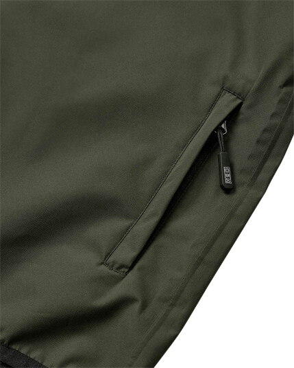 H2O Rømø Lw Rain Jacket - Packable - Khaki green - M
