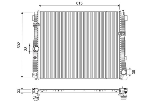 Radiator VALEO 701311 Radiator VALEO 701311