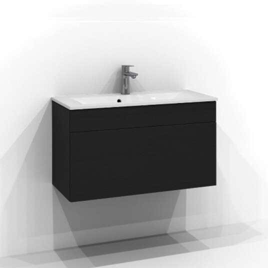 Svedbergs Poem Plan Servantskap Slim D35 med 1 Skuff Svart ask / 80cm Push Open SV-3358141-P Svedbergs Poem Plan Servantskap Slim D35 med 1 Skuff Svart ask / 80cm Push Open SV-3358141-P