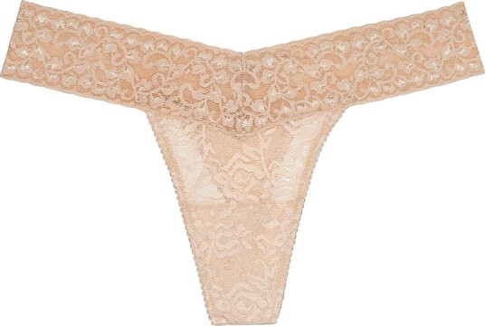 Lace Laboratory Stringtruser Lace Beige
