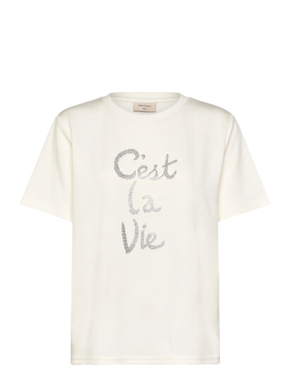 FREE/QUENT Fqmalak-Tee - White - M FREE/QUENT Fqmalak-Tee - White - M