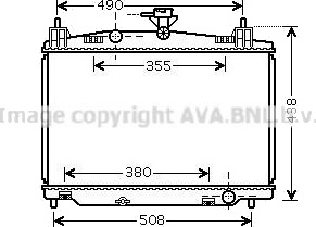 PRASCO MZ2213 Radiator motorkjøling PRASCO MZ2213 Radiator motorkjøling