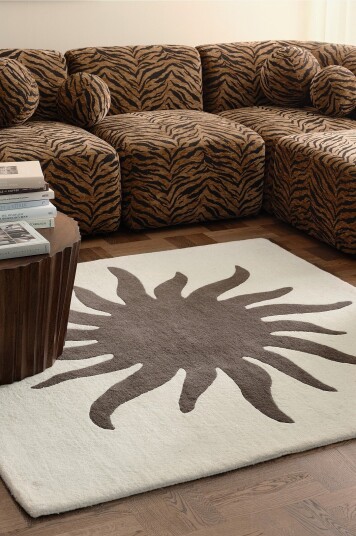 Ellos Home Ullteppe Sun Brun