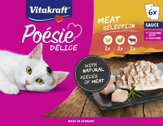 Vitakraft Poésie® Délice Multipack Variant With Meat 6X85Gr