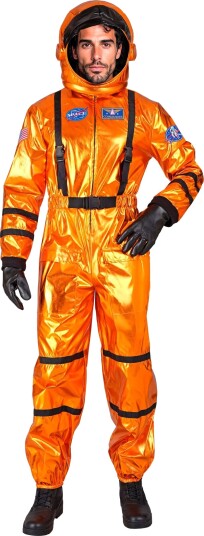 Widmann Astronaut Orange Metallic Herre Kostyme Small 28531