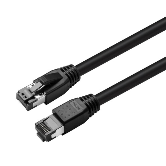 MicroConnect koblingskabel - 10 m - svart