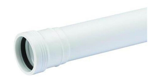 Wavin Wafix pp pipe with sleeve 50 x 500 mm white