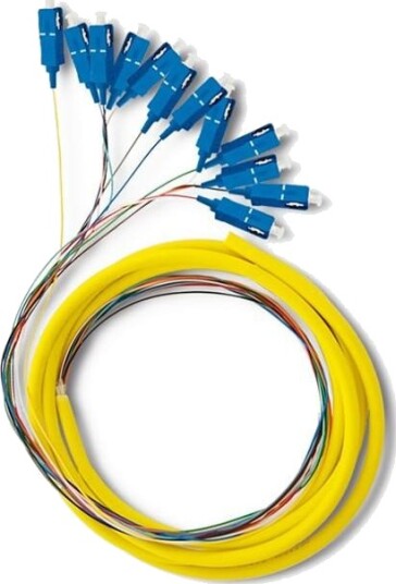 Qoltec 12 X Sc/Upc Fiber Pigtail | Singlemode | G657a2 | 2M