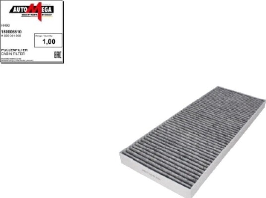 Kupefilter AUTOMEGA 180006510