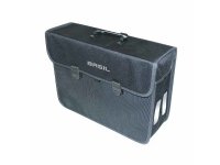 Basil Malaga XL, Bakre, Sykkelveske, Polyester, Sort, 17 l, 5 kg