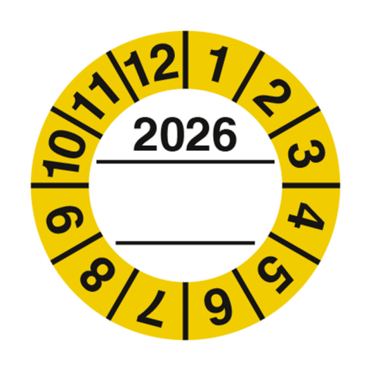 2026 kontrollmerker med tekstfelt til utfyllelse av eget bruk