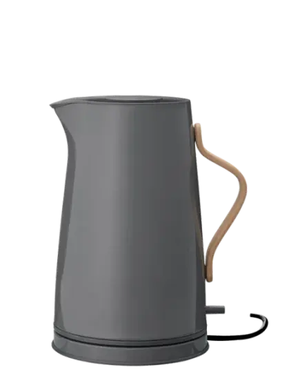 Stelton Emma 1,2L Vannkoker - Grå, 2200W med Tørrkokingsbeskyttelse