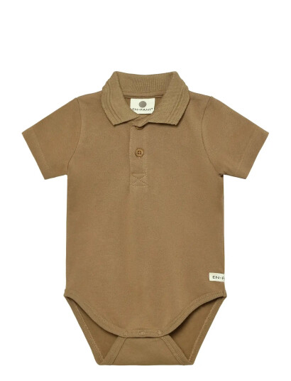 En Fant Body Ss Polo Brown 74