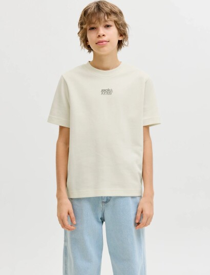 Jack & Jones Jcobreeze Back Print Tee Ss Cn Ea26 Jnr Cream 152 Jack & Jones Jcobreeze Back Print Tee Ss Cn Ea26 Jnr Cream 152