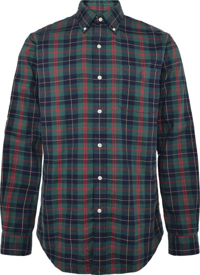 Polo Ralph Lauren Double Faced Oxford Wvn Shirt 7334 NAVY GREEN M M Polo Ralph Lauren Double Faced Oxford Wvn Shirt 7334 NAVY GREEN M M