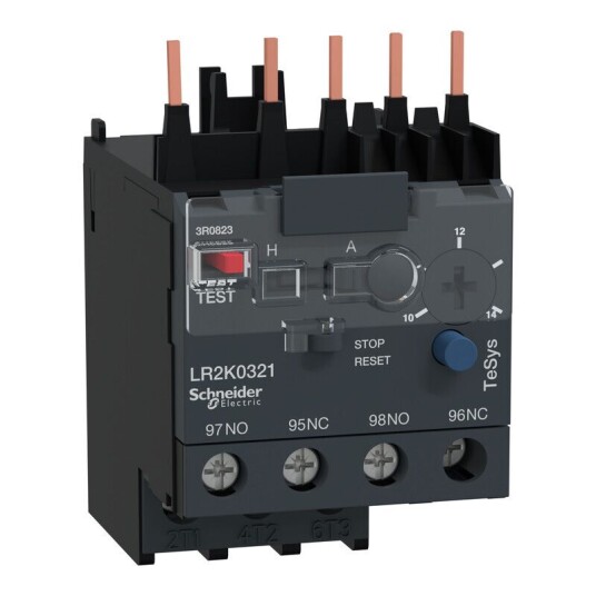 Schneider Electric LR2K0304 Overstrømsrele 1Åp + 1 Lu 0,36 0,54 A Elfordeling & strømforsyning