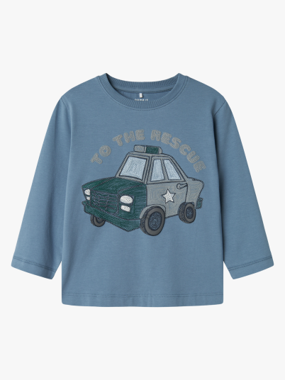 Name It Dusty Nreg Long Sleeve Top Box Blå 92