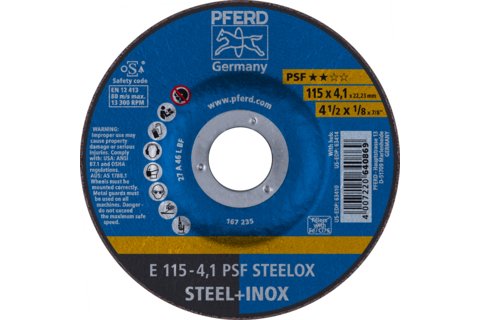 Pferd Kappeskive 62011531 Rustfritt Stål 115x22.23mm