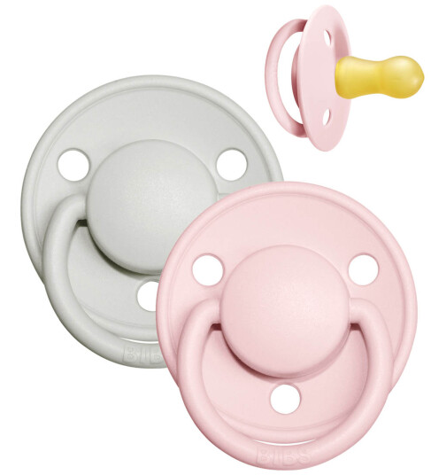 BIBS® Smokk De Lux Haze/Blossom fra 6 måneder, 2 stk.