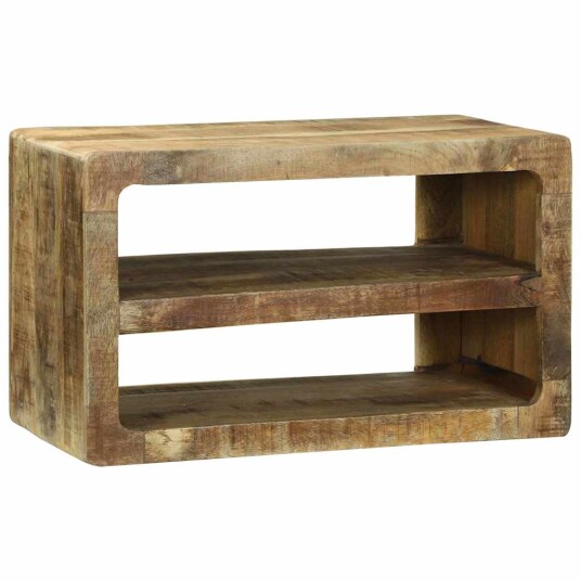 TV skap med hylle Brun 60 x 32 x 36 cm Massivt mangotre