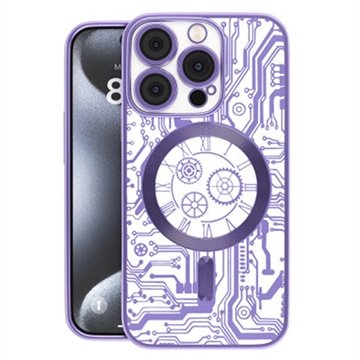 Prio iPhone 16 Elegant Mag deksel med beskyttelse for kameralinsen   Lilla
