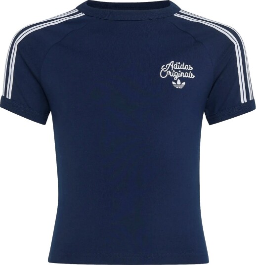 Adidas Originals Sl 3 Stripe Tee Navy 128