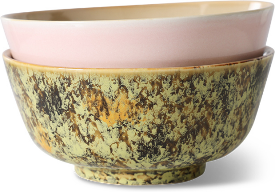 HKliving 70's ramenbolle Ø19 cm 2 deler Ascend
