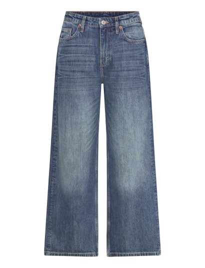 Weekday Missy Low Rise Loose Straight Leg Jeans Blue 23 x 32