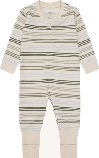 Hust and Claire Ullpysjamas m. bambus innerst Manu Zip 3 Stripes French Oak