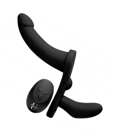 Strap U Double Take - Vibrerende Dobbel Strap-On