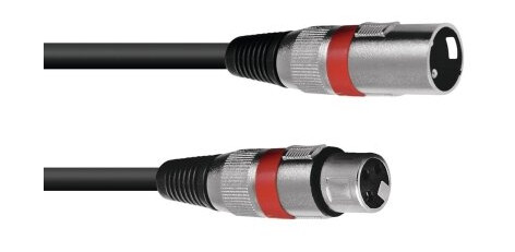 Omnitronic 30220401 Xlr 3 Pin Hankjønn Xlr 3 Pin Hunkjønn 0,5 M Sort