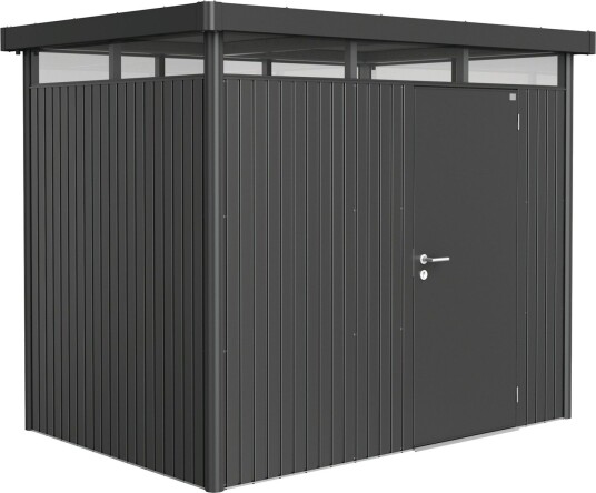 BIOHORT UTEBOD HIGHLINE H2 1 DØR MØRK GRÅ METALLIC