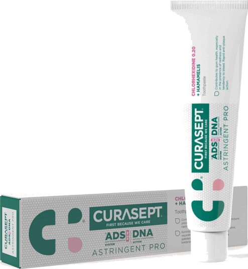 Curasept ADS DNA Astringent Pro Tannkrem med 0,20 % Klorheksidin (75 ml)