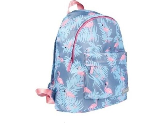 Starpak Blue Flamingo Skoleryggsekk